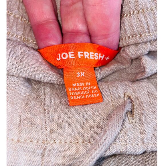 Joe Fresh Linen Blend Drawstring Pant - Women's Size 3X - 55% Linen / 45% Cotton - Picture 7 of 8